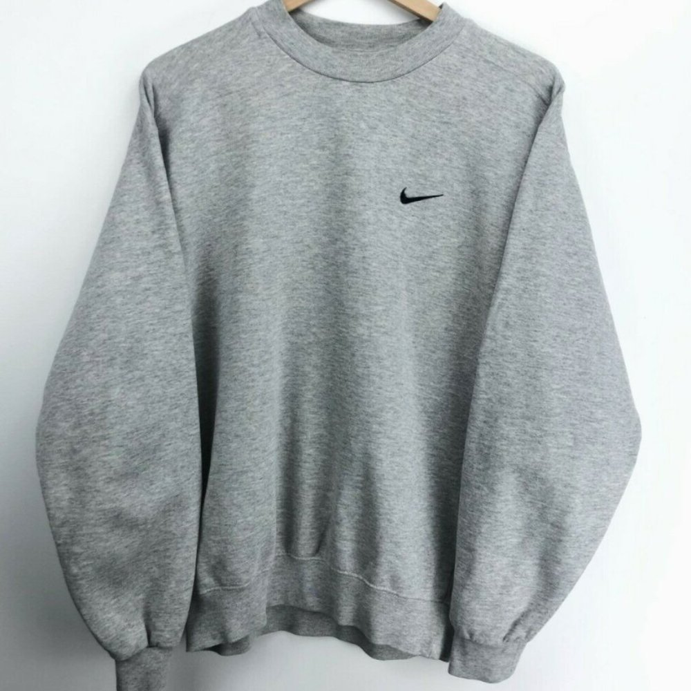 90 Nikes Grey Crewneck